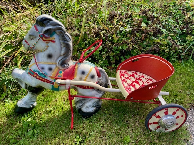 toy pony pulling a cart